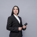 a person holding a tablet